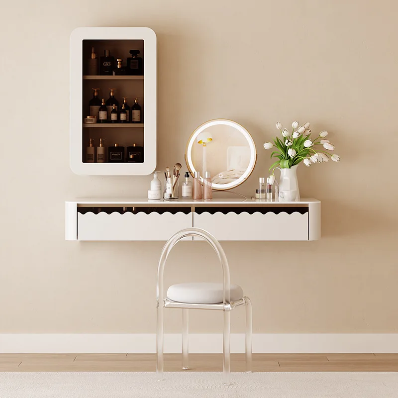 

Suspended dresser, desk, computer desk, integrated bedroom, modern simple and advanced small apartment, small storage