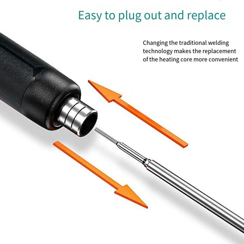 5V Micro-USB Soldering Iron Kit,With Battery Wireless Soldering Iron Portable Electric Welding Machine Solder Pen