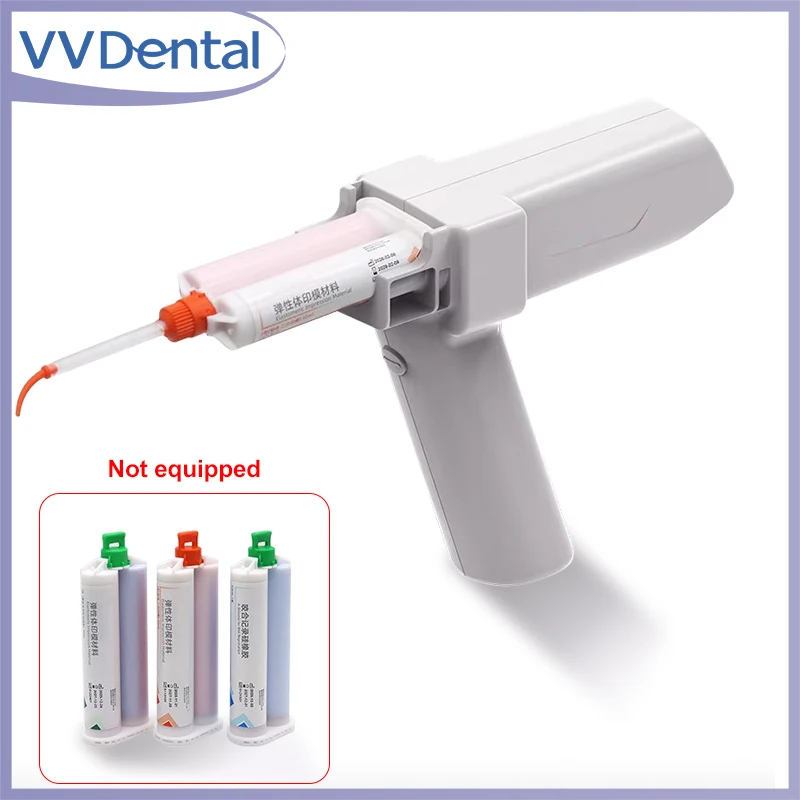 Dental Impression Mixing Dispensing Gun Universal Dispenser Gun Silicon Rubber Conveying Mixing Tip Dispenser Gun