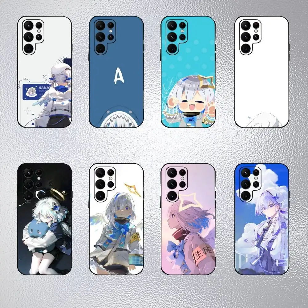 

A-Amane virtual Kanata Phone Case For Samsung S25,S24,S23,S22,S21,S20,Plus,Fe,Lite,Others Black Cover