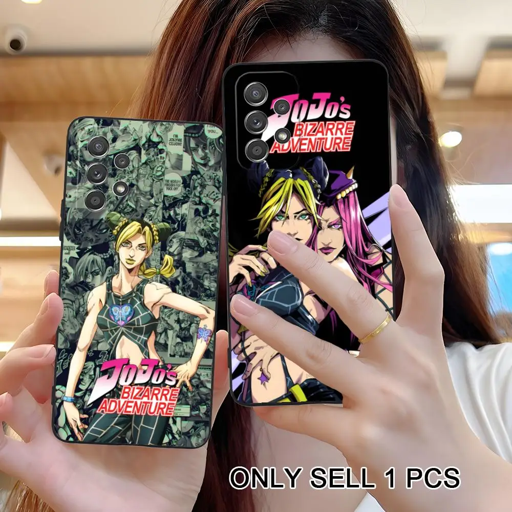 Anime JOJO Jolyne Phone Case for Samsung Galaxy A26 25 24 23 22 21 17 16 15 14 13 12 11 5G Soft TPU Shockproof Cover