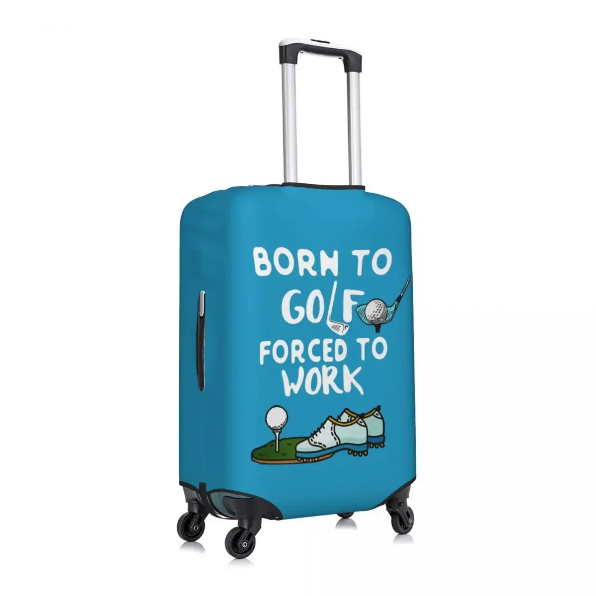 Custom Born To Forced To Work Luggage Cover Cute Suitcase Protector Covers Suit For 18-32 inch