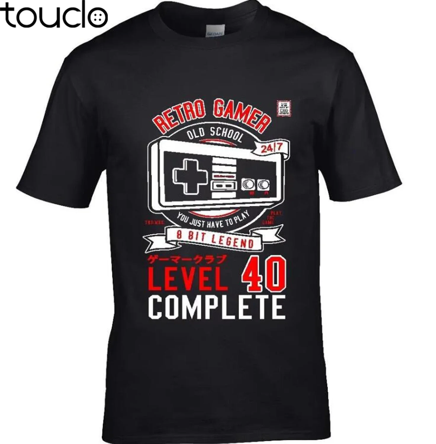 Fun Gaming Retro Gamer Level 40 Complete for 40Th Birthday New Fashion Cotton Short Sleeve O-Neck Summer Cool T Shirt