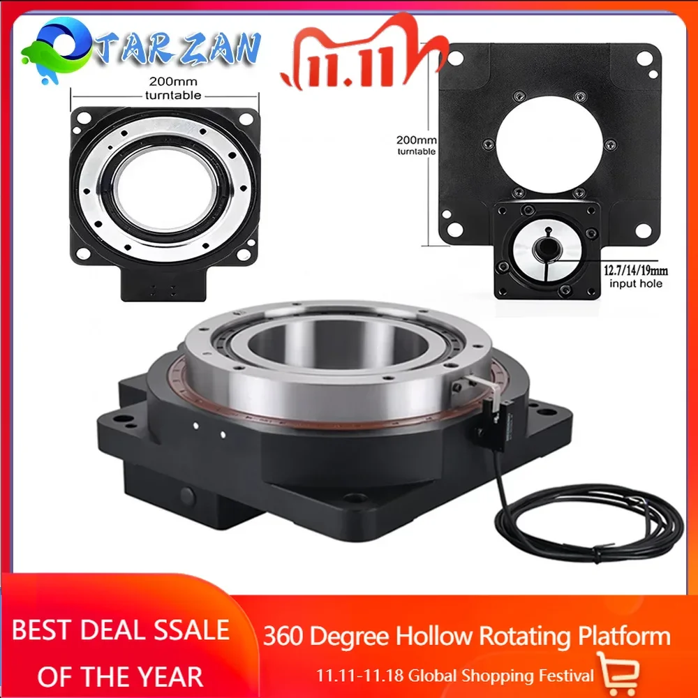 High Precision 360 Degree Turutable Hollow Rotating Platform For 80 Servo Nema34 86mm Stepper Motor Replace Cam indexer/DD motor