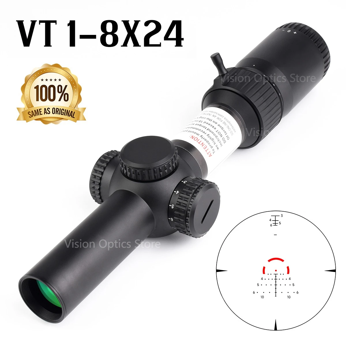 

Original 1-6x24/1-8x24 SFP Tactical Hunting Rifle Scope AR-BDC3 Reticle Riflescope High Quality Precision Shooting Optics Sight
