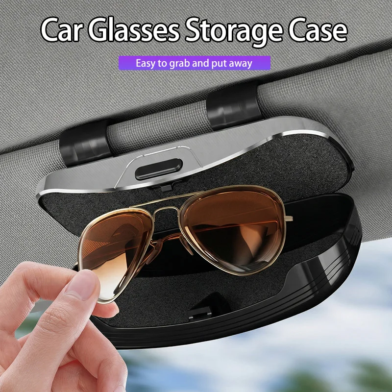 Car Sunglass Holder Case Glasses Clip Sun Visor Organizer Accessories For Chery Fulwin QQ Tiggo 3 5 T11 A1 A3 A5 Amulet M11 East 2