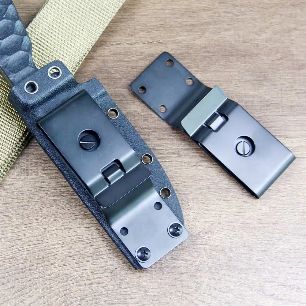 6 個ロングスイベルメタルベルトクリップループ DIY Kydex ホルスターポーチシース鞘ネジ付き