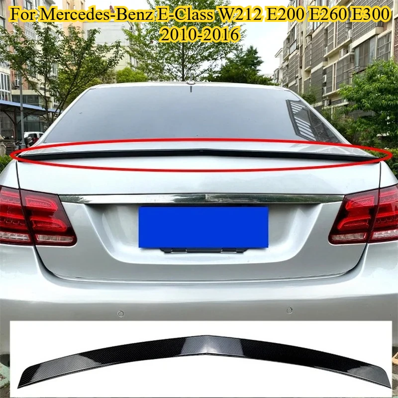 

2010-2016 for Mercedes-Benz E-Class W212 E300 E260 Rear Middle Trunk Roof Spoiler Wing Car Tail Spoilers Wings Stickers Tails