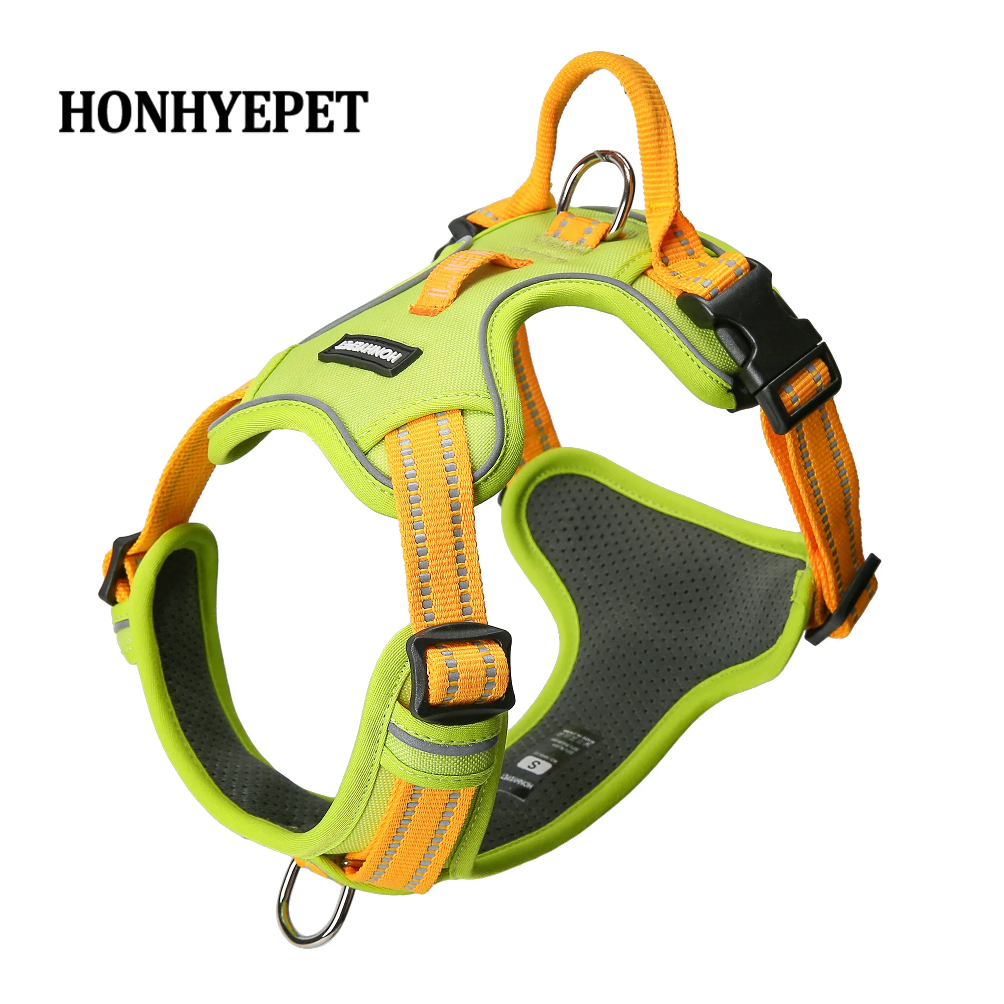HONHYEPET HH9101 Anti-Pull Vest Dog Harness, Comfort Chest Walking Harness for Outdoor Daily Use, Fits All Dog Breeds & Sizes