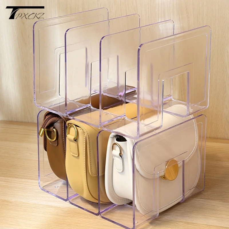 Handbag Storage Box Divider Shelf Bag Storage Rack Handbag Storage Wardrobe Storage Finishing Cabinet Partition Display Case