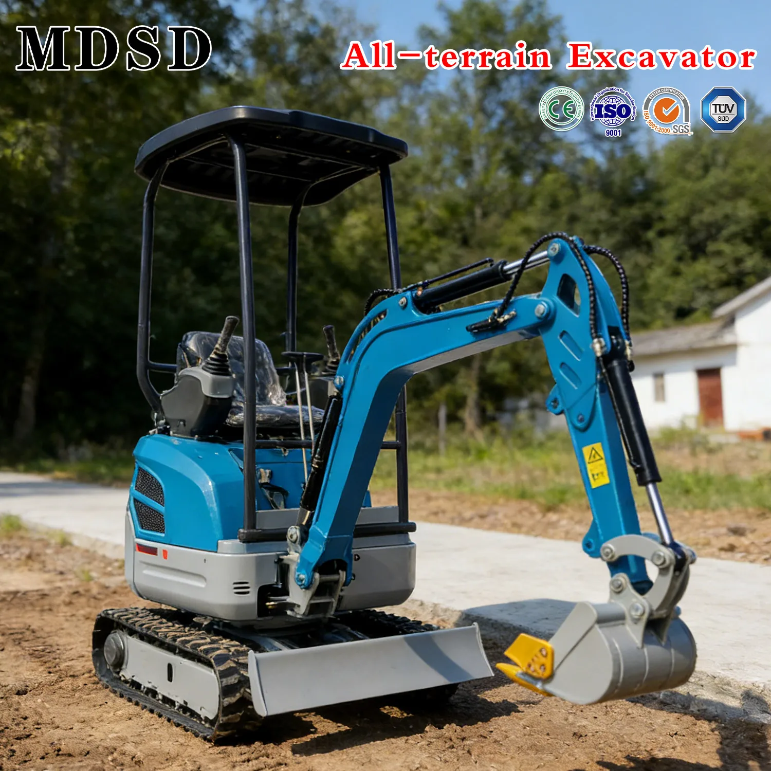 

Small Digger Diesel With Attachments Small Excavator CE/EPA 0.8-2 Ton Hydraulic Excavator For Farm Garden Factory Direct Sales