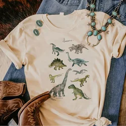 Dinosaur tshirt women streetwear funny Tee female graphic comic clothing