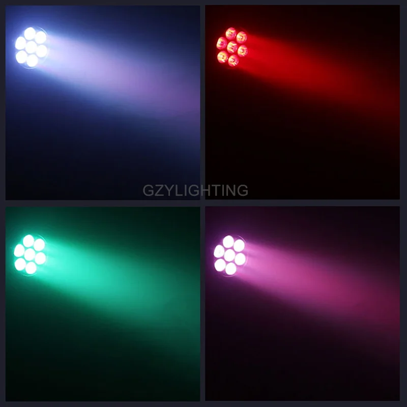 Waterproof Effect Par Light 7x18W RGBWA+UV 6in1 LED Par Light DJ Club Party Disco DMX512 Light Stage Light Event Show