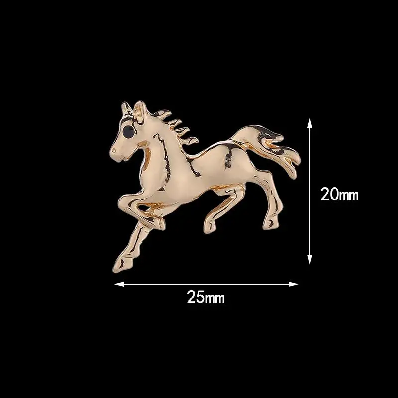 خمر بلون سبيكة الراكض الحرب الحصان زودياك المهر بروش دبابيس النساء الرجال ملابس عصرية اكسسوارات دعوى التلبيب الصدار