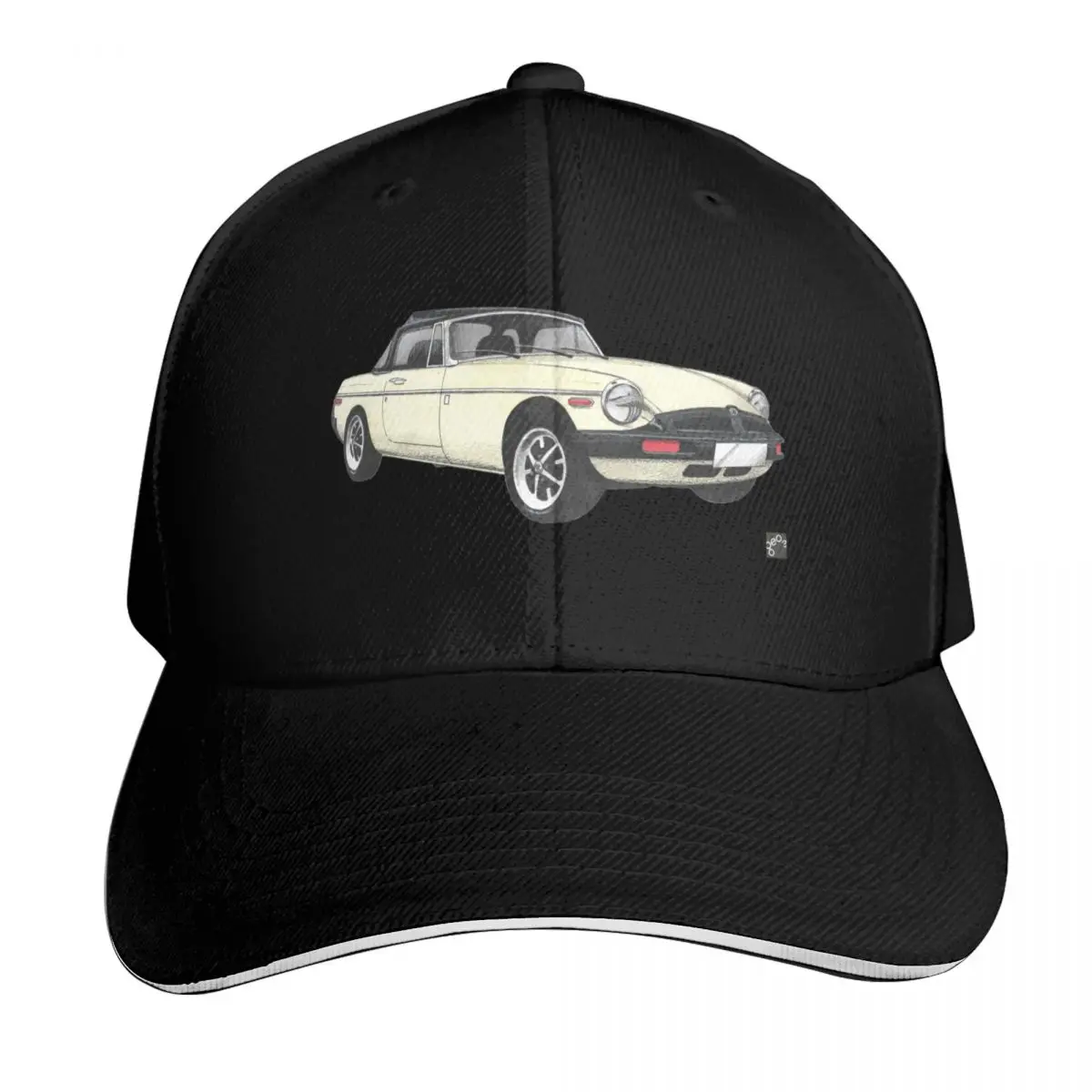 Geo3Doodles MGB Doodle Baseball Cap Moisture Wicking Quick Dry Curved Brim Classic Fit Low Profile Unstructured