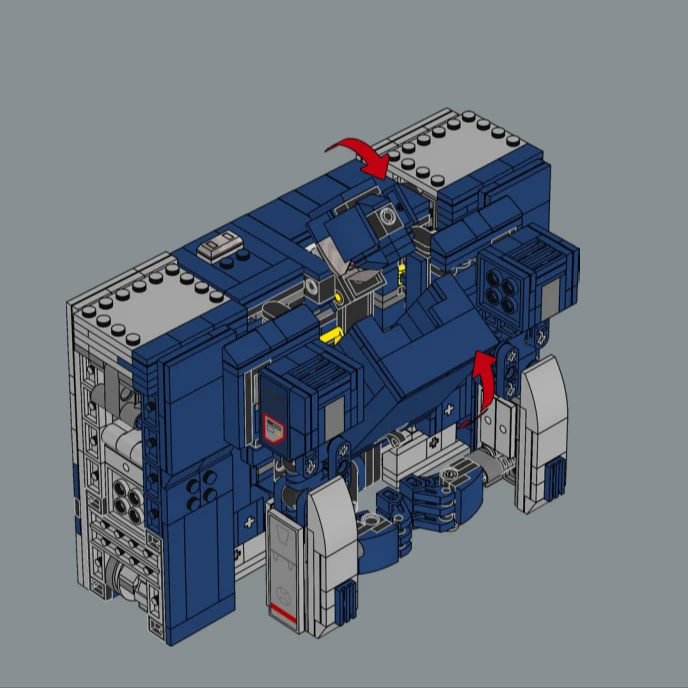 Bloques de construcción de robots, juegos de bloques de construcción compatibles con partículas Legoed, adecuados para regalos de Navidad 10358