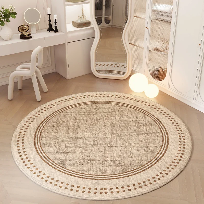 

French Round Full Length Mirror Carpet Girls Room Cloakroom Decoration Carpets Dresser Retro High End 2023 New Non Slip Carpet