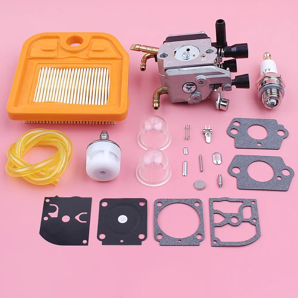 Carburetor Carb Repair Kit For Stihl HS81 HS81R HS81RC HS81T HS86 HS86R HS86T Air Fuel Filter Line Trimmer Replace Spare Part