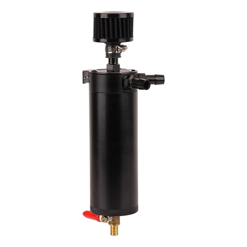 Car Modification Universal Breather Oil Pot With Air Filter For 2 Port 500Ml Separator Oil Tank Exhaust Gas Oil Pot