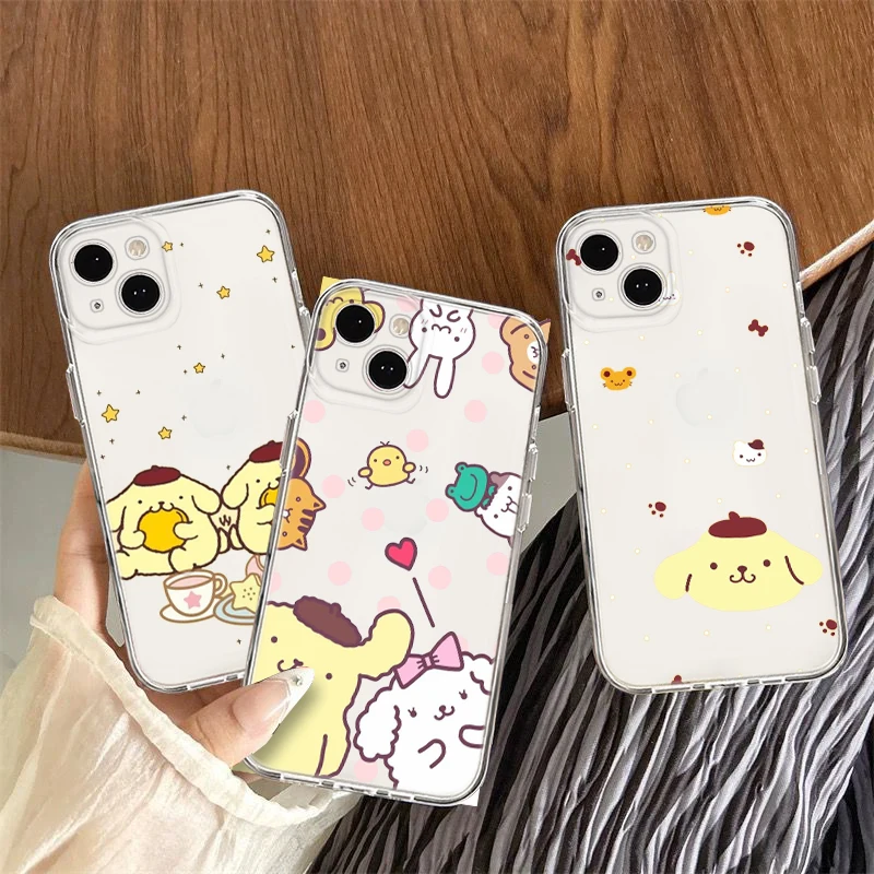 LK28 Pom Pom Purin Soft Case for Samsung S8 S9 S10 S10E S20 FE S21 Plus S21 Ultra S30 Note 10 20 8 9 M33 M52 M53