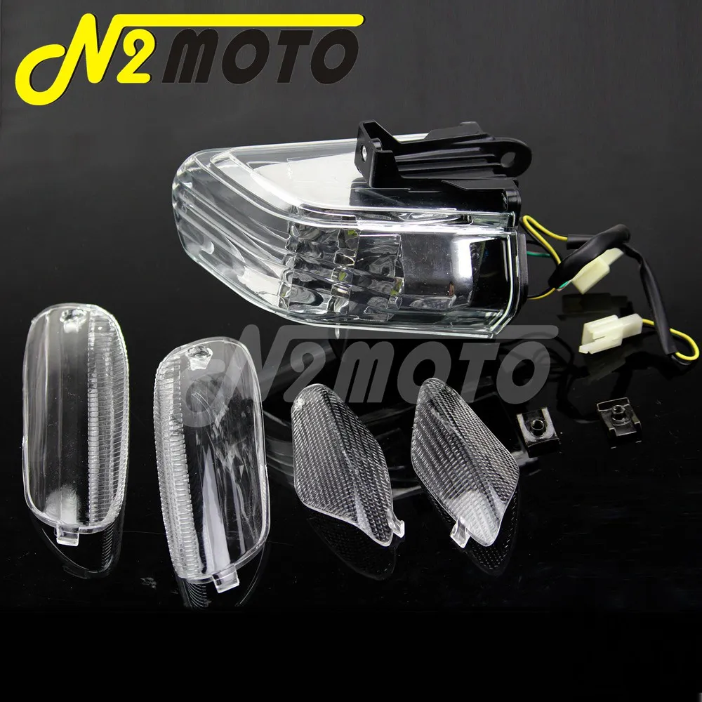 Motorbike Rear Stop Brake Tail Light W/ Turn Signal Lens Front & Rear For Aprilia RSVR RSV 1000 R 2006-2009 RSVR Factory 2006-10