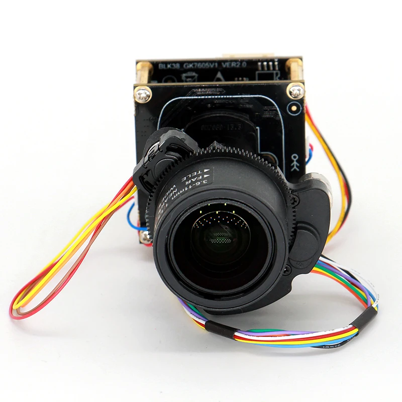 3.6-11mm Motorized Zoom Lens 4MP STARVIS 2 IMX664 IP Camera Module Low Light GK7605V100 CCTV Camera PCB Board SIP-K664G6-3611