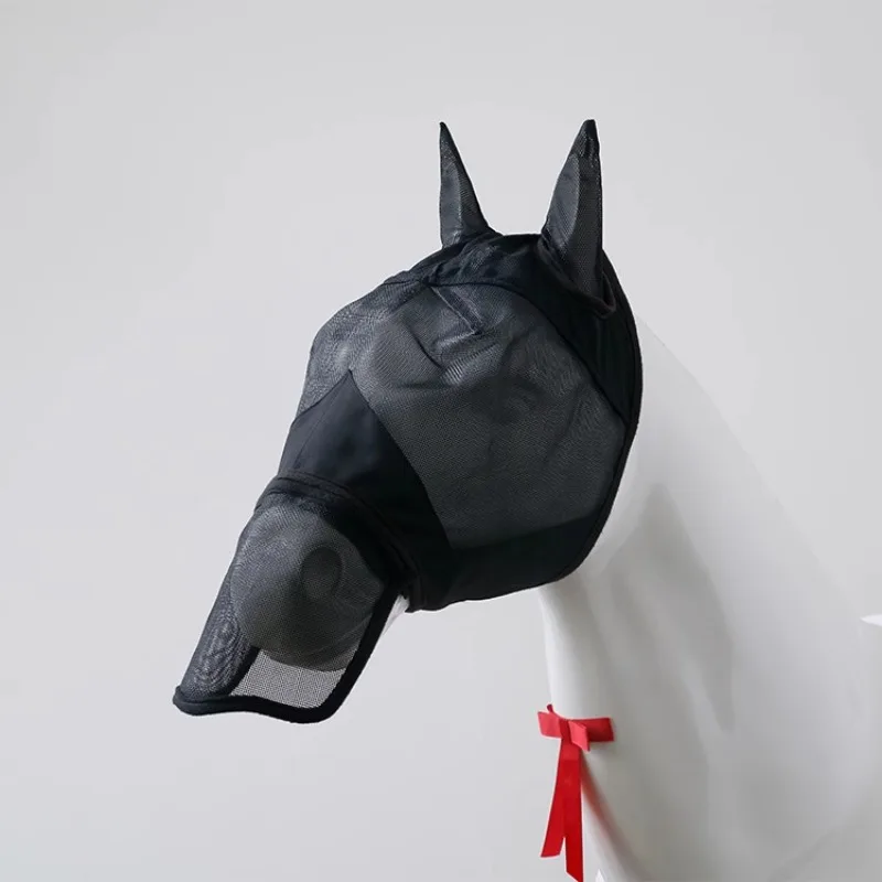 

Equestrian supplies Anti-fly mask High elastic detachable horse flight mask
