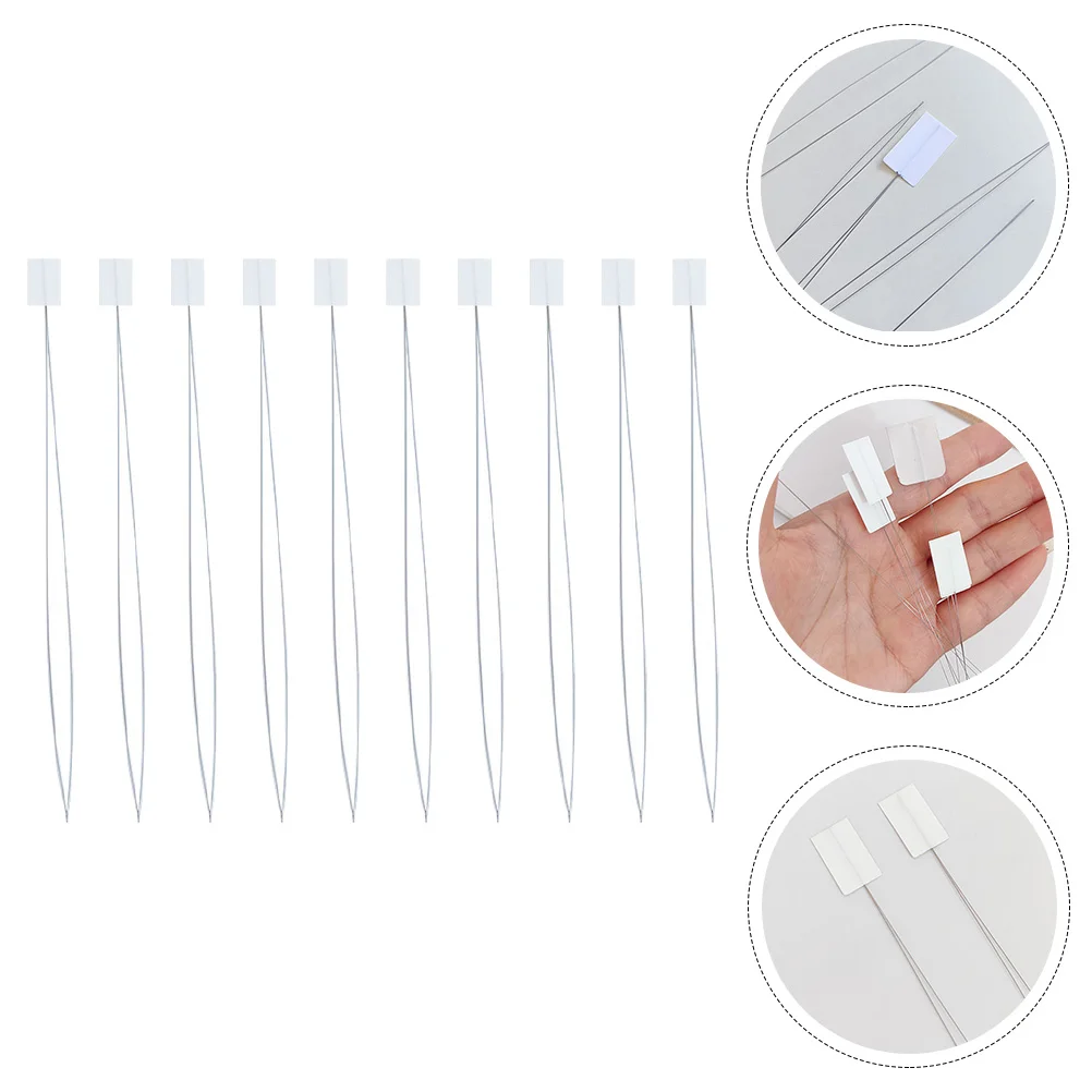 

10 Pcs Needle Threader Tool Simple for Needles Travel Bead Jewelry Making Hand Tools