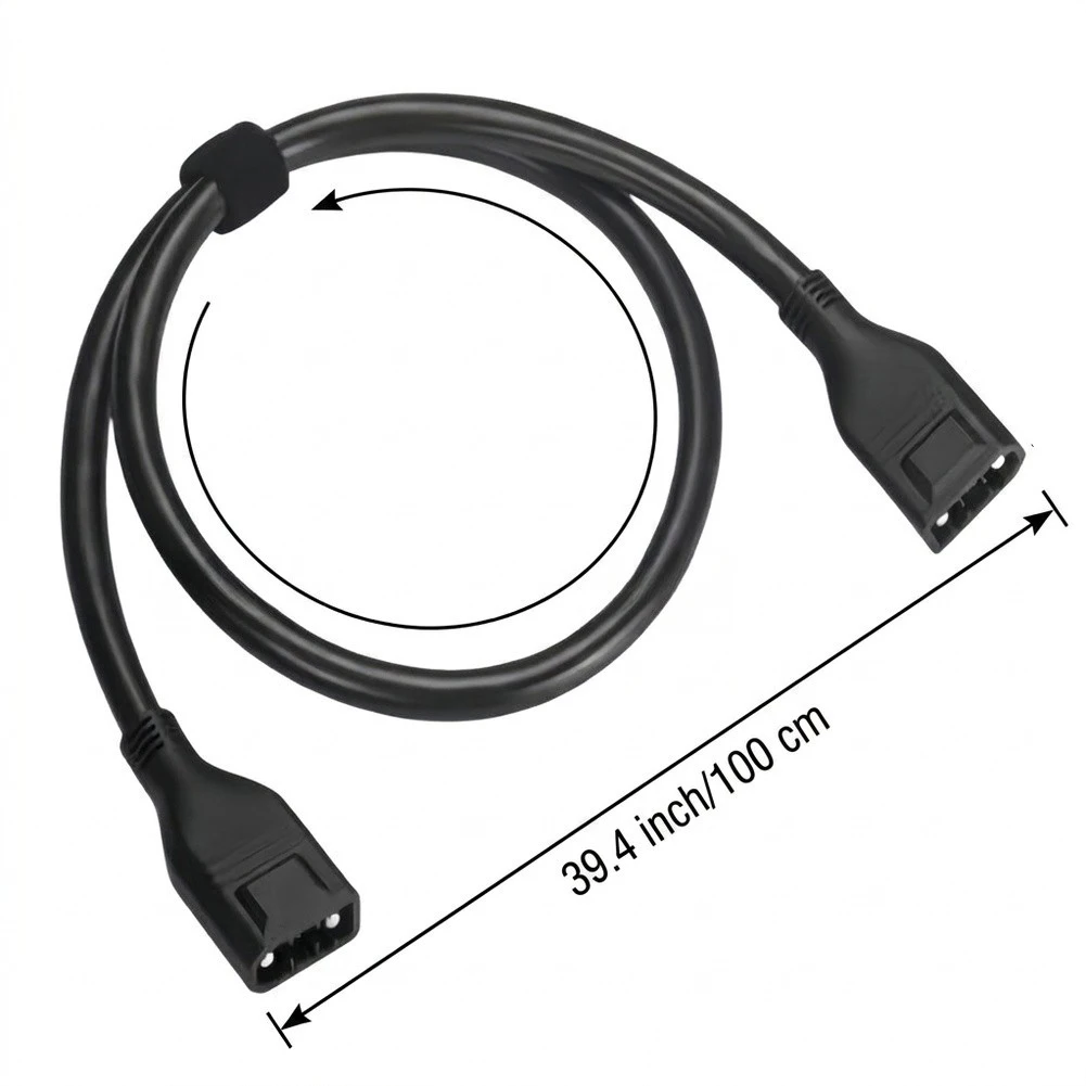 XT150 100cm Extension Cable For EcoFlow Wave 2 And Wave 3 Air Conditioner Black PVC Power Cord For RV Camping O'utdoor Cooling