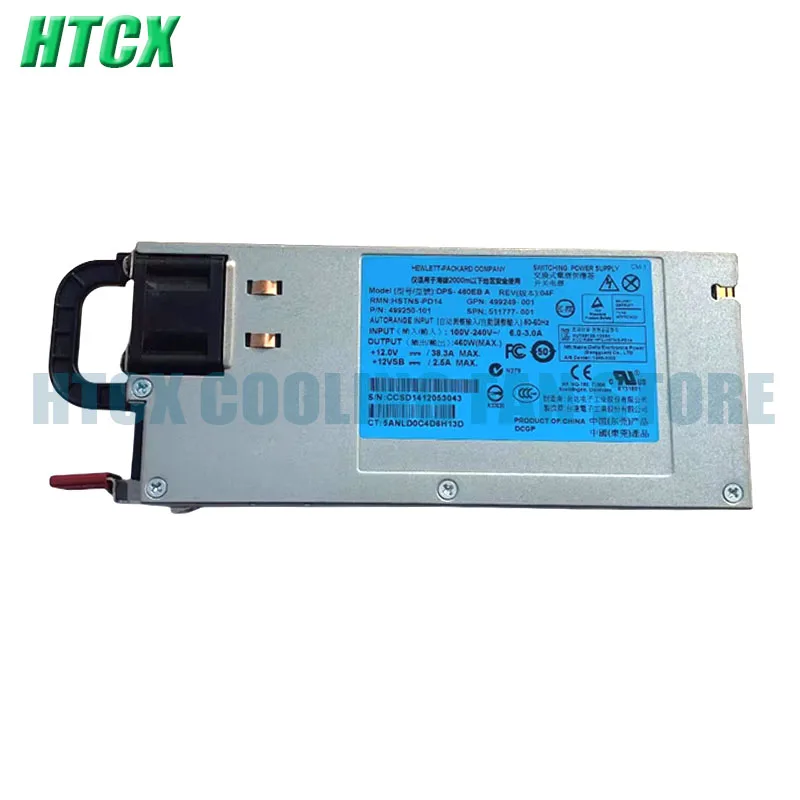 オリジナル電源、380-g6-g7、460w、511777-001、499249-001-dps460eba