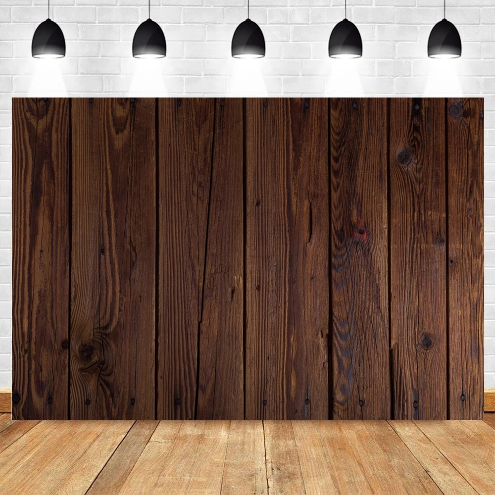 Wooden Board Photography Backdrop Retro Rustic Wood Wall Kid Adult Portrait Birthday Party Decor Baby Shower Photo Background