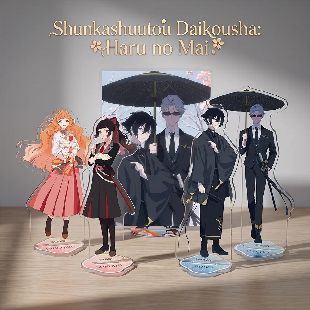 Anime Agents of the Four Seasons Rosei Sakura 15CM Double Sided Acrylic Stand Keychain 2026 New Anime Stand Bedroom Display