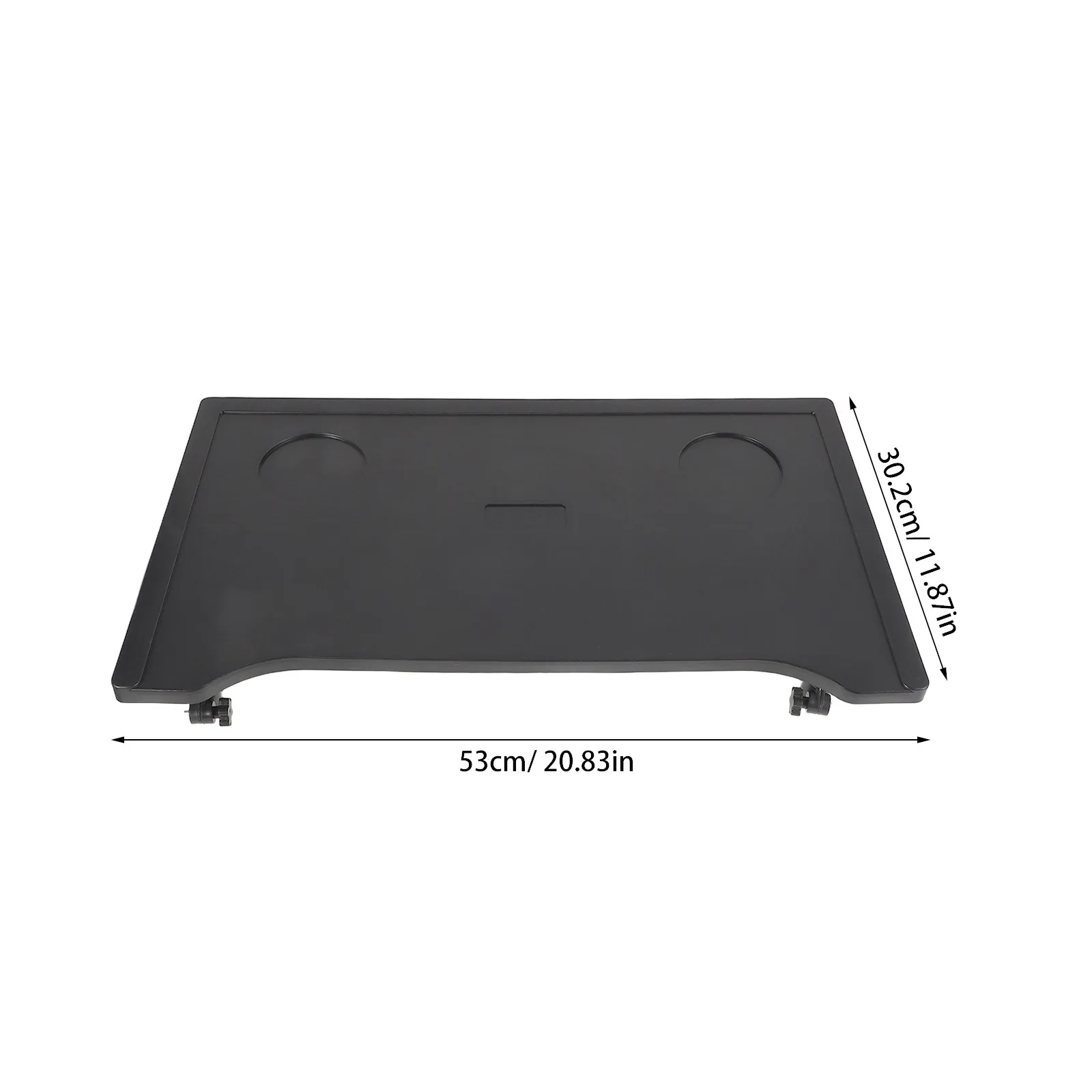Universal Folding Wheelchair Dining Table Tray Lightweight Portable for Adults Fits 19-22Mm Pipe 48.7cm Hole Distance Cup Holder