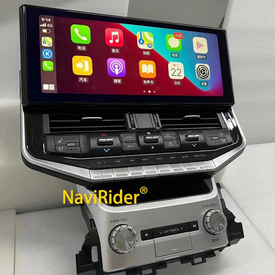 16.3 inch Android 13 Video for TOYOTA Land Cruiser 200 LC200 LC300 Upgrade 2023 wireless charging Multimedia Stereo Qled Screen