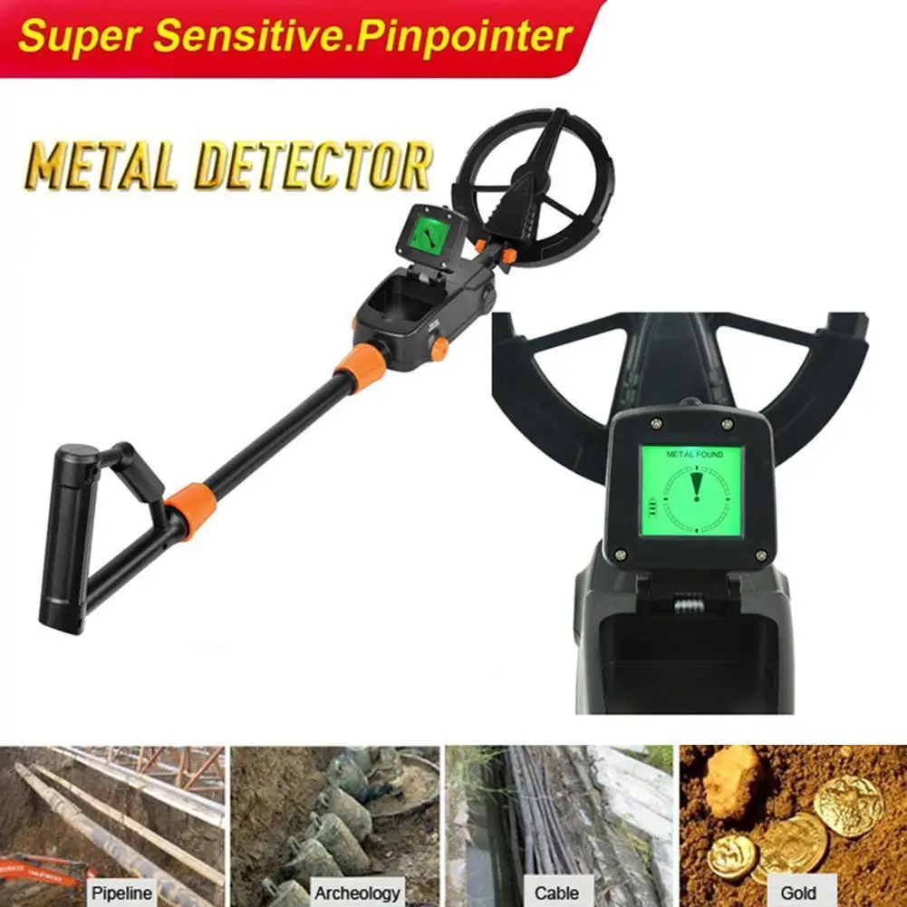 MD1008A LCD Hunter Detecting Gold Digger Treasure Underground Metal Detector