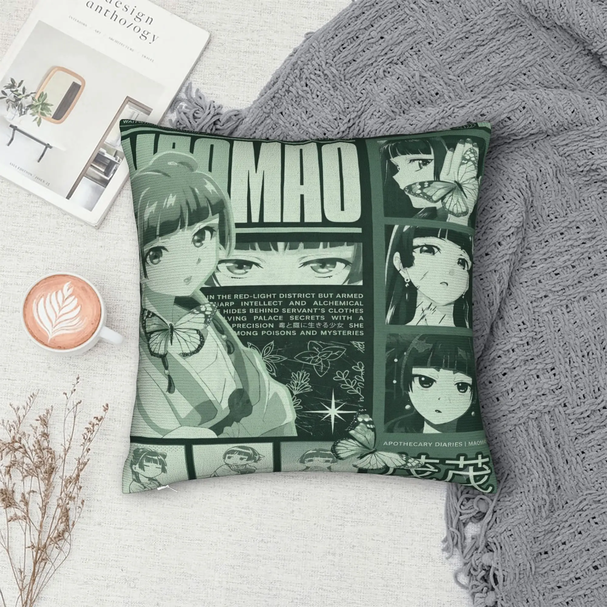 The Apothecary D-Diaries Maomao Pillow Case  Soft Pillow Cover Fashion Pillowcases For Chair Sofa Home Decor