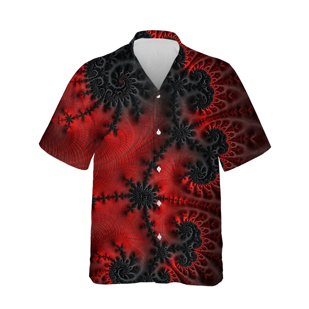 

Jumeast 3D Element Aesthetic Summer Men's Short Sleeve Shirts Single Breasted Comfort Shirts Breathable Blouses Clothing Tops