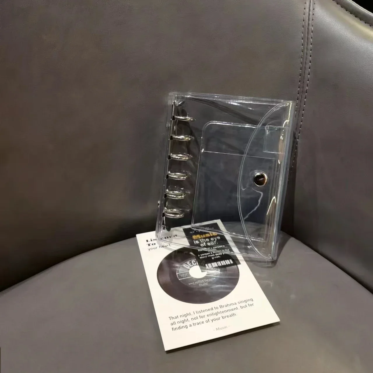 

A7, прозрачная обложка для блокнота из ПВХ, планировщик, органайзер для повестки дня, дневник, портативный 6-кольцевой переплет, новинка 2023 года