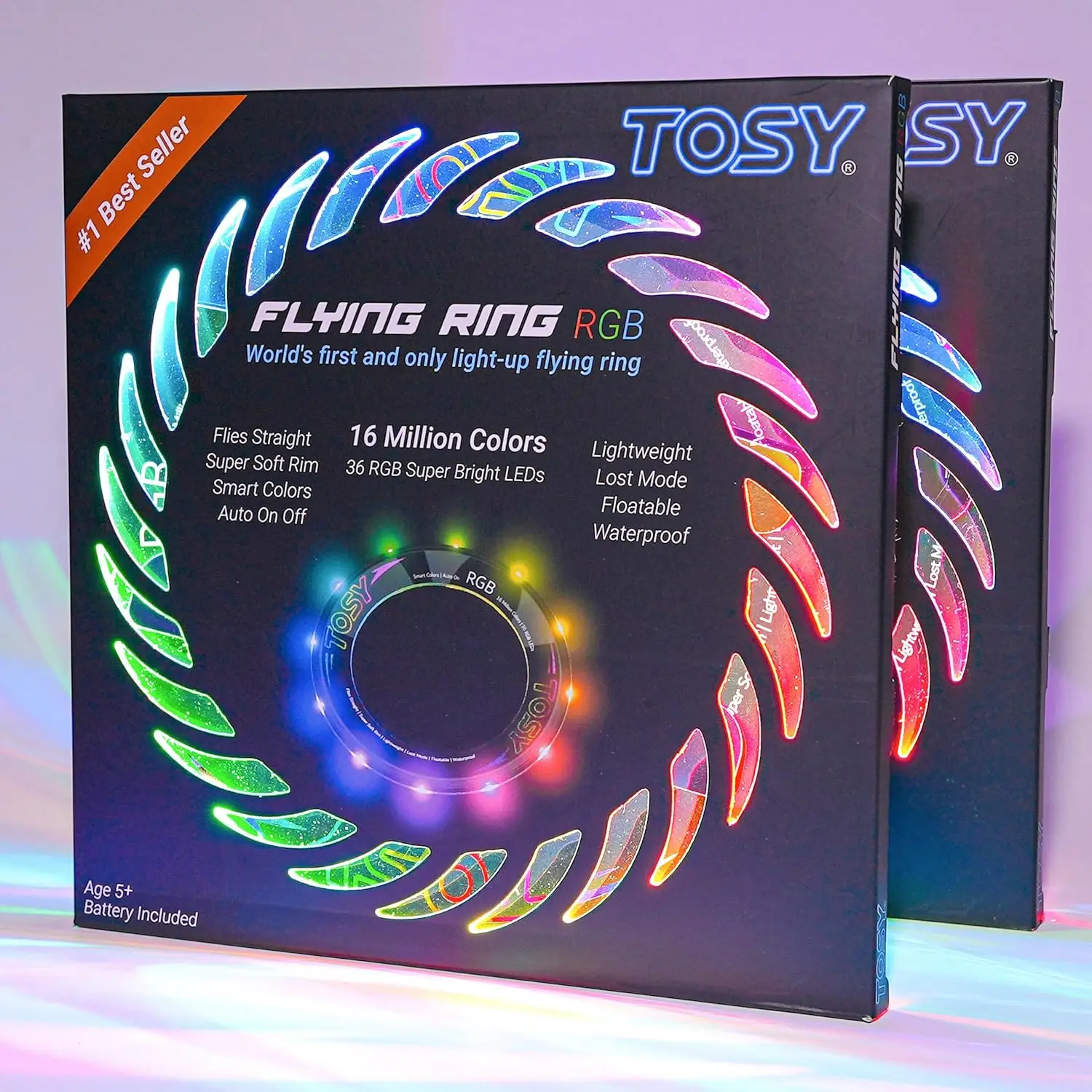 

Летающий диск с 36 RGB или 12 монохромными светодиодами, суперяркий, с режимом защиты от потери, автоматическим включением света, безопасная водонепроницаемая игрушка для детей и подростков