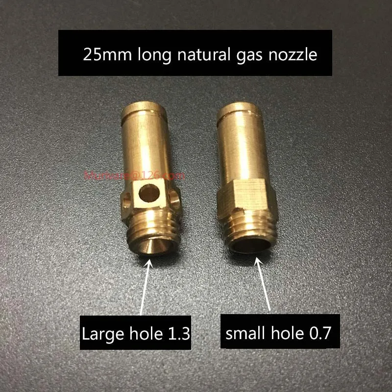 Ugello modificato per Gas artificiale a Gas naturale in rame puro da 4 pezzi 25 ugello lungo