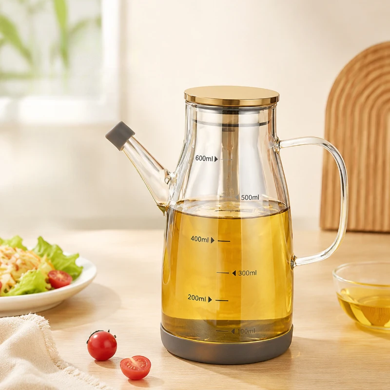 Glass Oil Dispenser Bottle Kitchen Non Drip Olive Oil Vinegar Soy Sauce Bottle Eagle Spout Cooking Oil Cruet