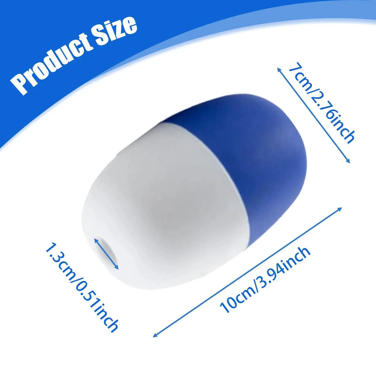 Water Float Ball Marine Rope Float PVC Boat Key Float Buoyant Marker for Swimming Warning Lines and Crabbing
