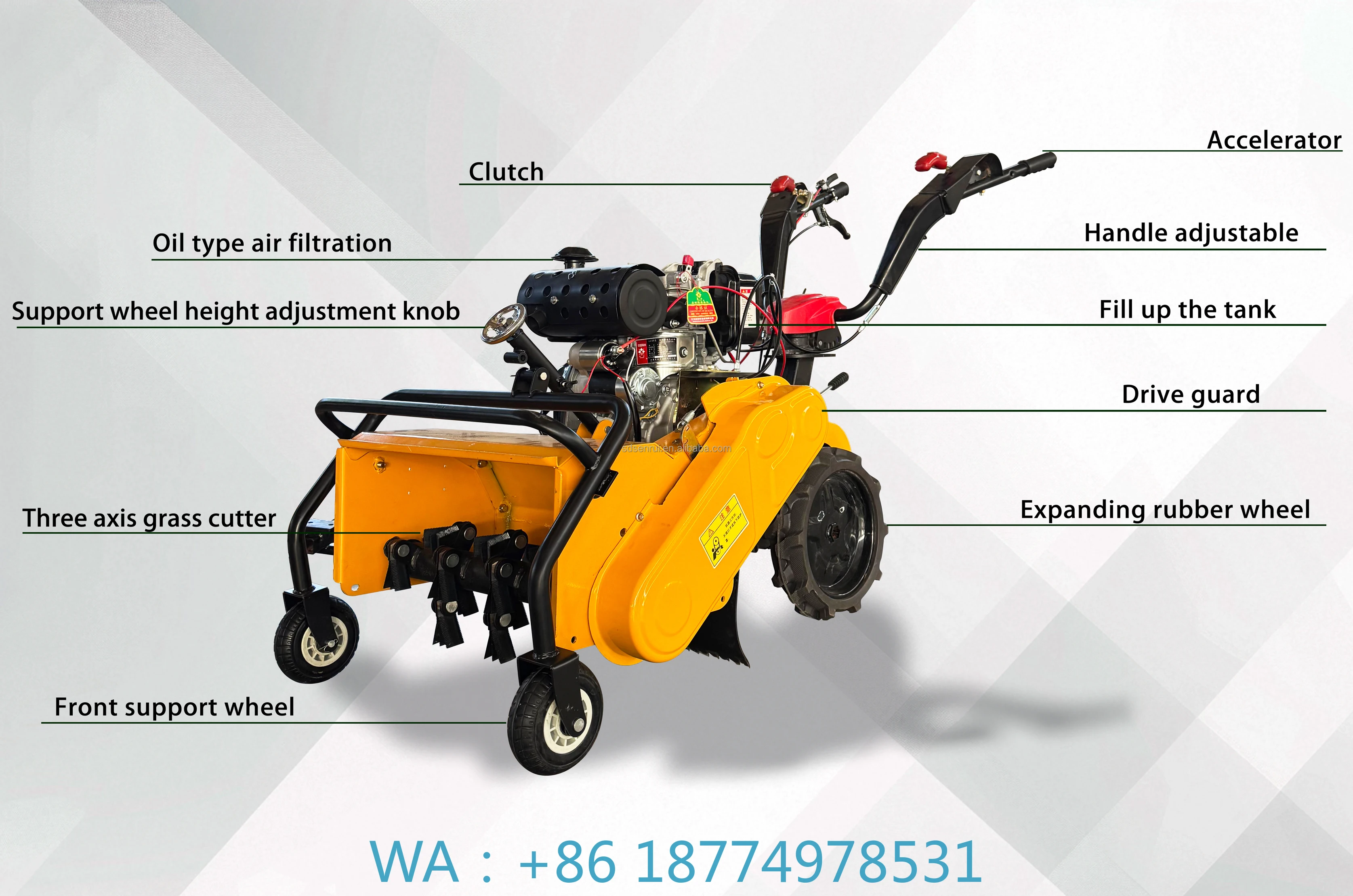 griculture Farm Machine for Weeding Mini WeederGarden Green Power Tiller Weeder Weeder Machine Latest A