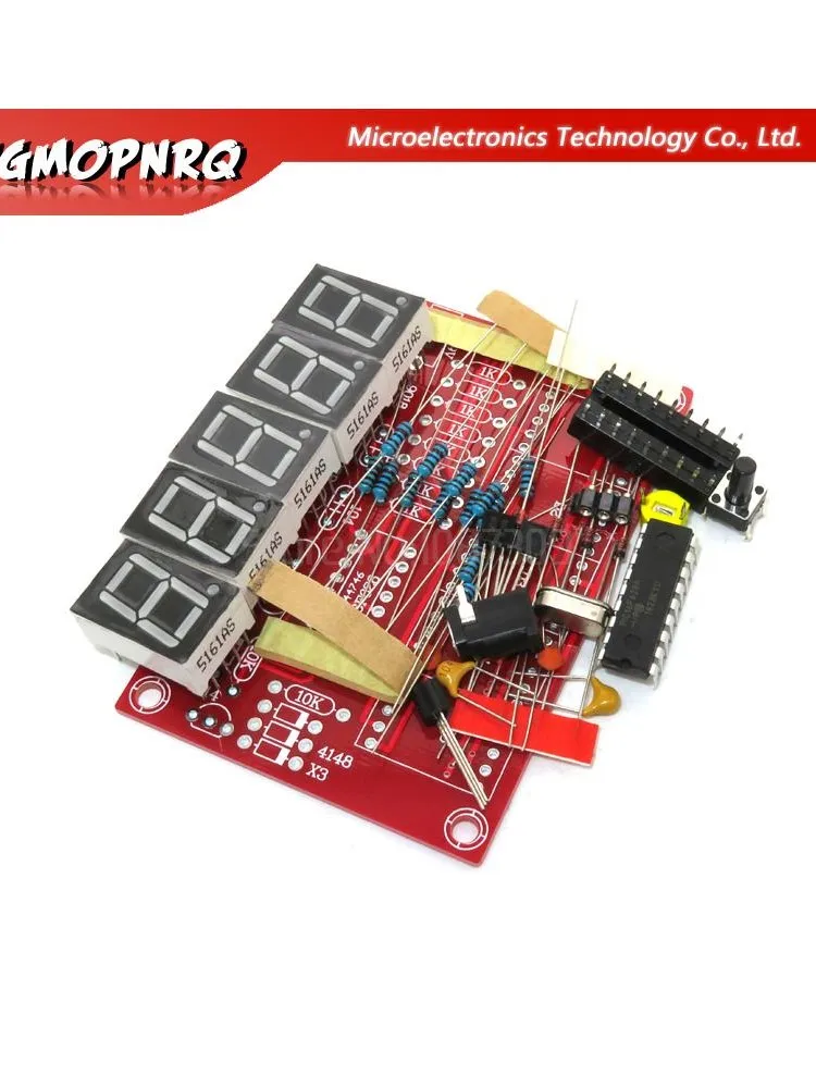 1 partia zestawy diy RF 1Hz-50MHz oscylator kwarcowy miernik częstotliwości cyfrowy LED — zdjęcie 2