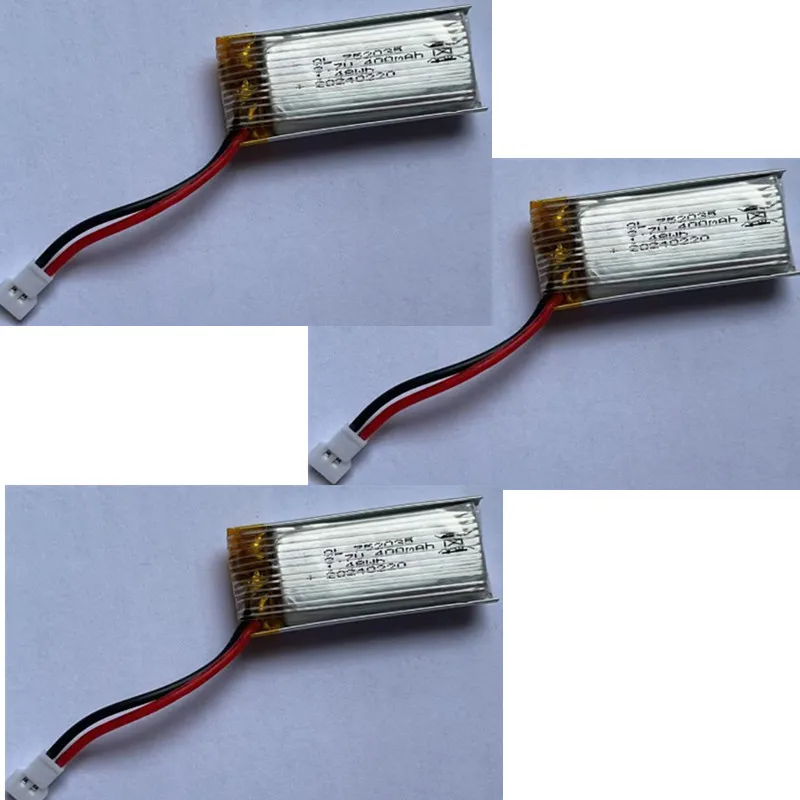 V37 Full Protection Square MINI Remote Control RC Drone Quadcopter Spare Parts Accessories 3.7V 400Mah Battery Propeller