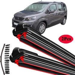 For Peugeot Rifter MPV 2018 2019 2020 2021 2022 2023 Car Accessories Window Brush Double Rubber Windshield Wiper Blades