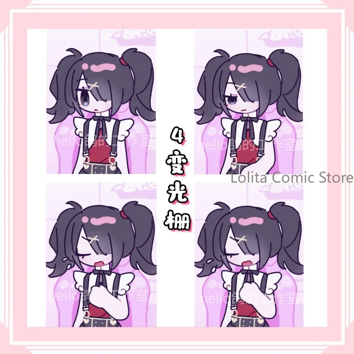 Anime Needy Girl Overdose KAngel OMG kawaii Angel Ame Kawaii Acrylic Pendant Keychain Hanging Decor Fan Collection Gift Cosplay view 5