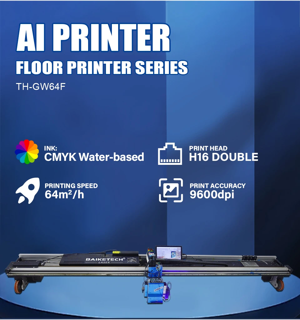 Parking Space Graffiti Painting Machine 3D AI Ground Painting Machine Spraying Printing Painting Machines