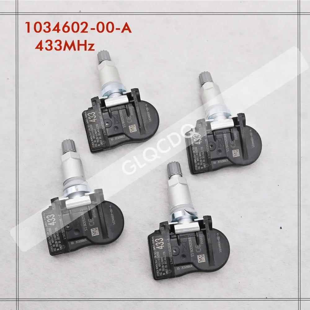 

4X TPMS SENSOR For Tesla Model 3 Model S Model X 433Mhz TIRE AIR PRESSURE SENSOR 1034602-00-A 1034602-00-C 1074812-00-B