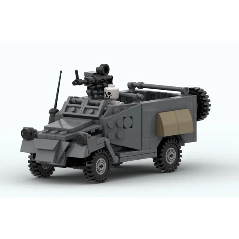 Moc- 152100   Compatibele Lego Btr-40 Tank Armor Recon Auto-montageblokken Creatief speelgoed voor kinderen Onderling verbonden blokken